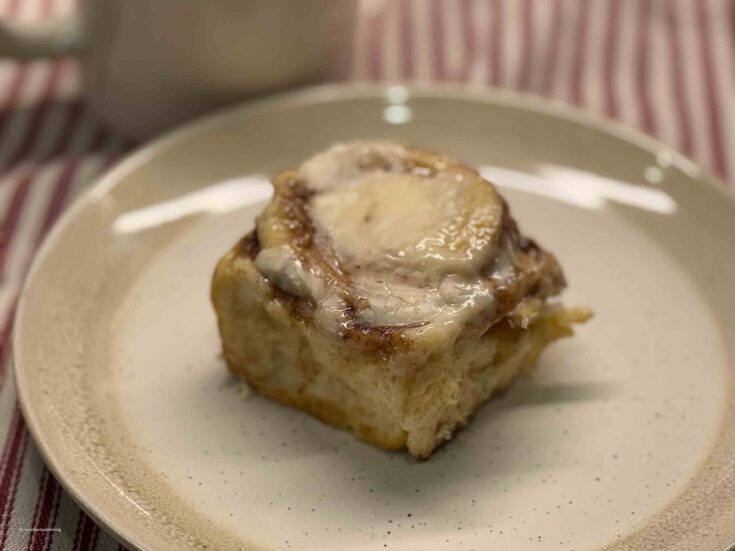 Cinnamon Roll On a plate